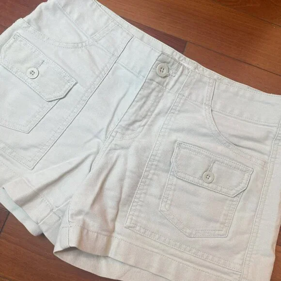 Tan Linen Shorts size 2 Old Navy - Picture 2 of 4